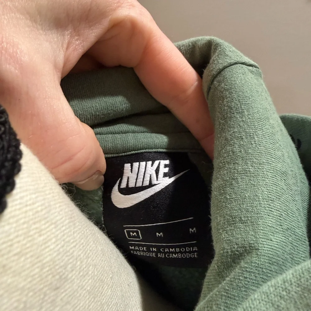 Nike Olive Hoodie with Repeated Logo - Picture 2 of 3